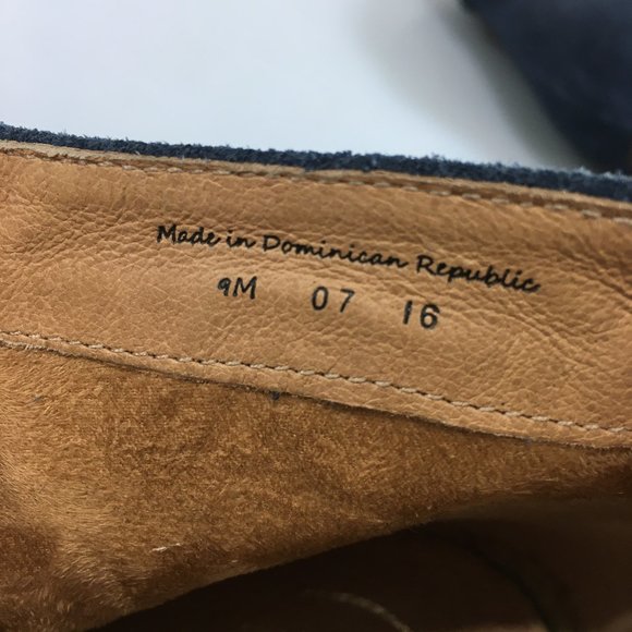 Jack Rogers 9 M Blue Suede 2.5 Heels Ankle Booties - Picture 8 of 8